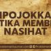 Dipojokkan Ketika Memberi Nasehat