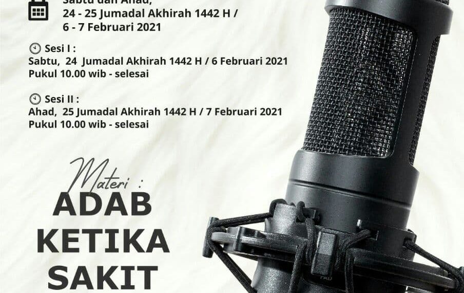 DAUROH ONLINE 2 Hari (Adab Ketika Sakit)