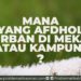 Kurban di Mekah atau di kampung